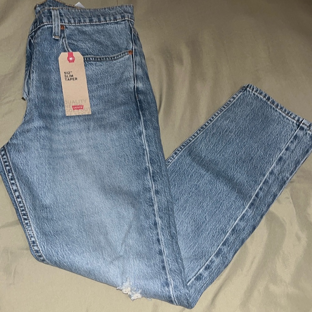 NEW LEVI JEANS 512 Slim Taper 34x32
